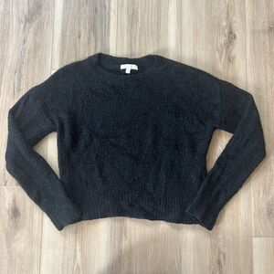 Big Girl Black Long Sleeve Crew Neck Match Everything Sweater by GB Girls